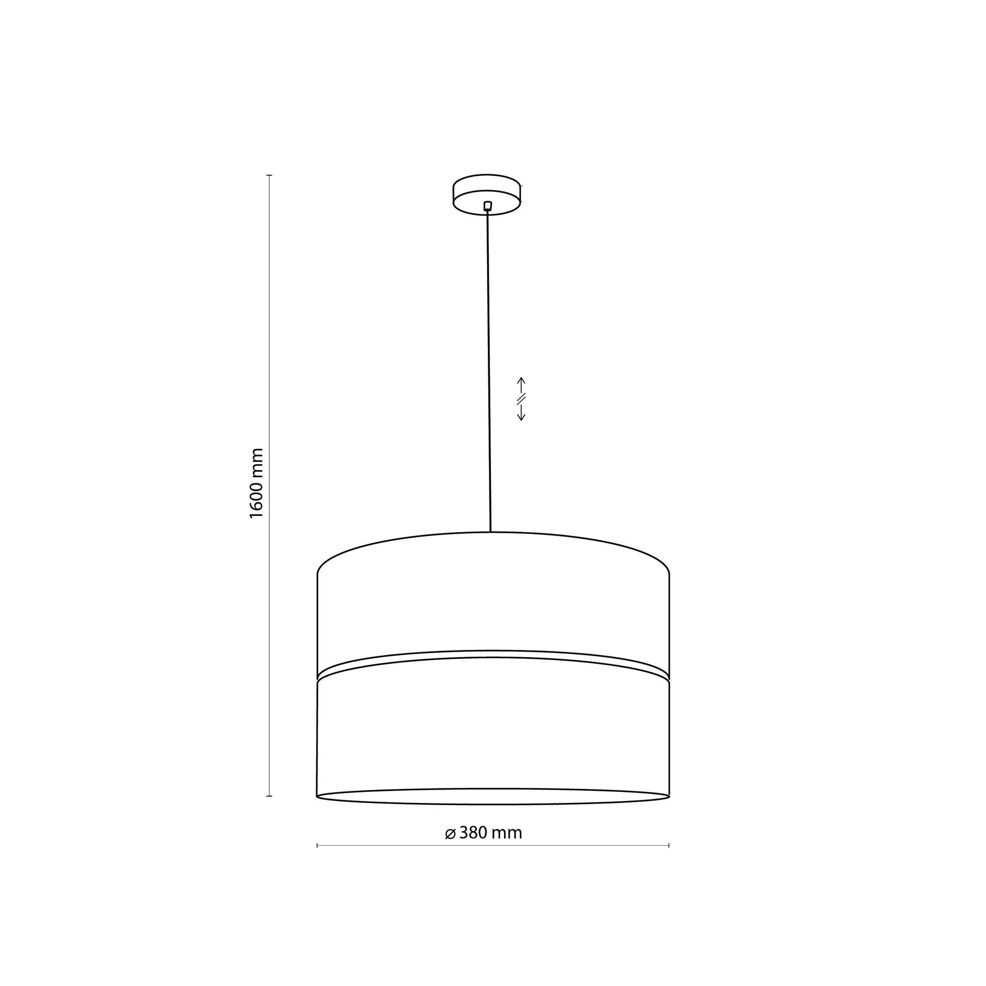 Nicol Scandinavian Drum Pendant Light for Dining Room & Bedroom - AURABAGS SHOP