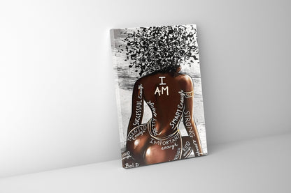 Wall Art-I AM-Canvas Printed