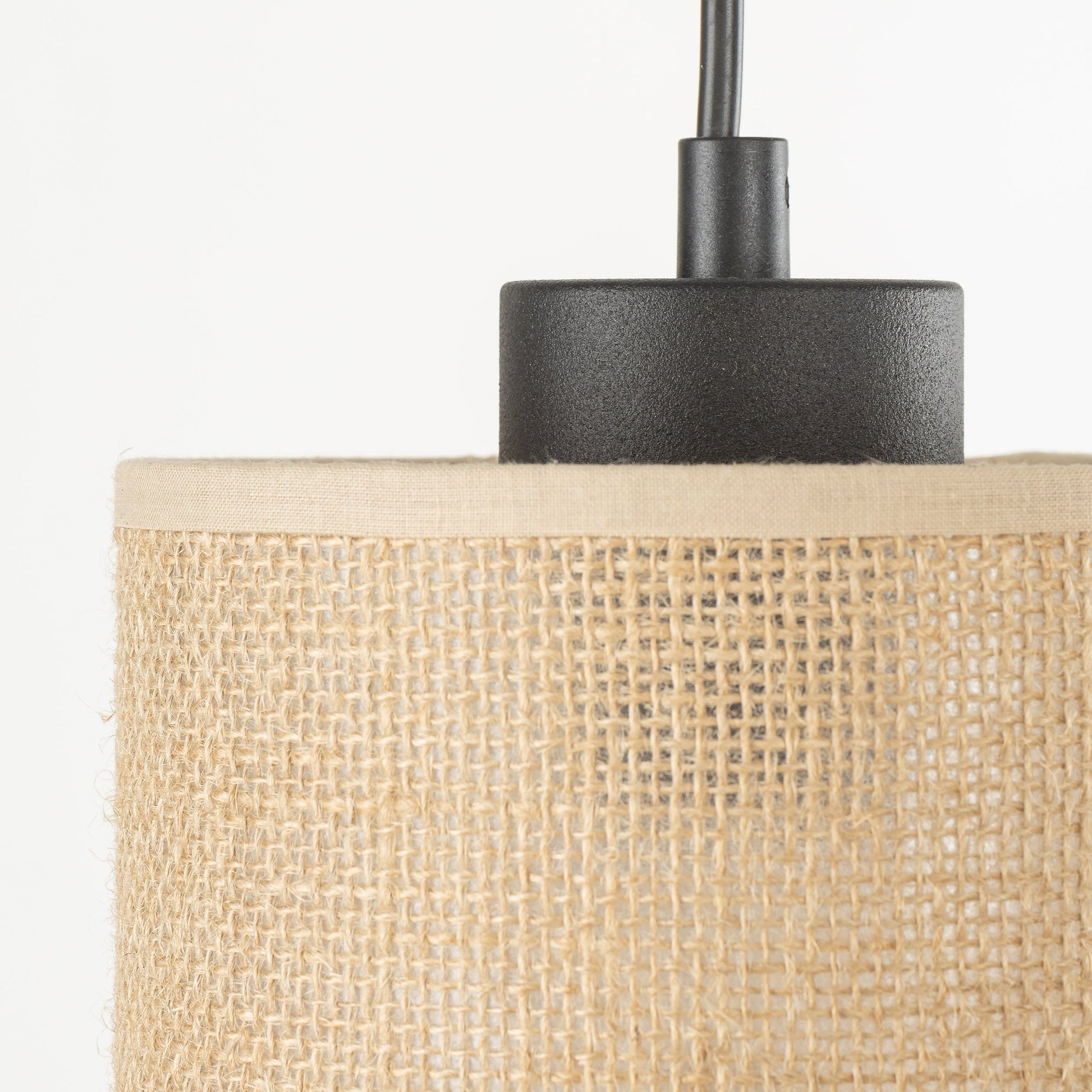 JUTE Natural Pendant  Light 3 - AURABAGS SHOP