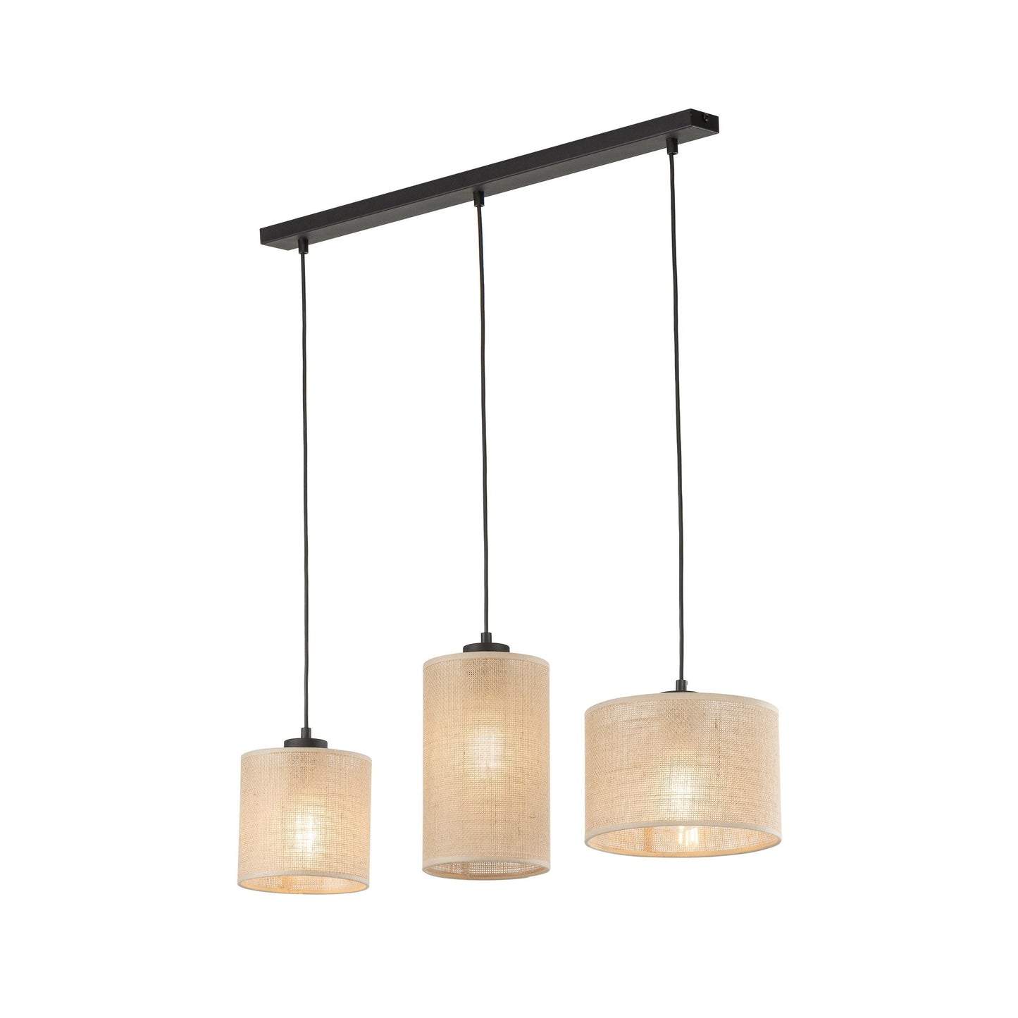 JUTE Natural Pendant  Light 3 - AURABAGS SHOP