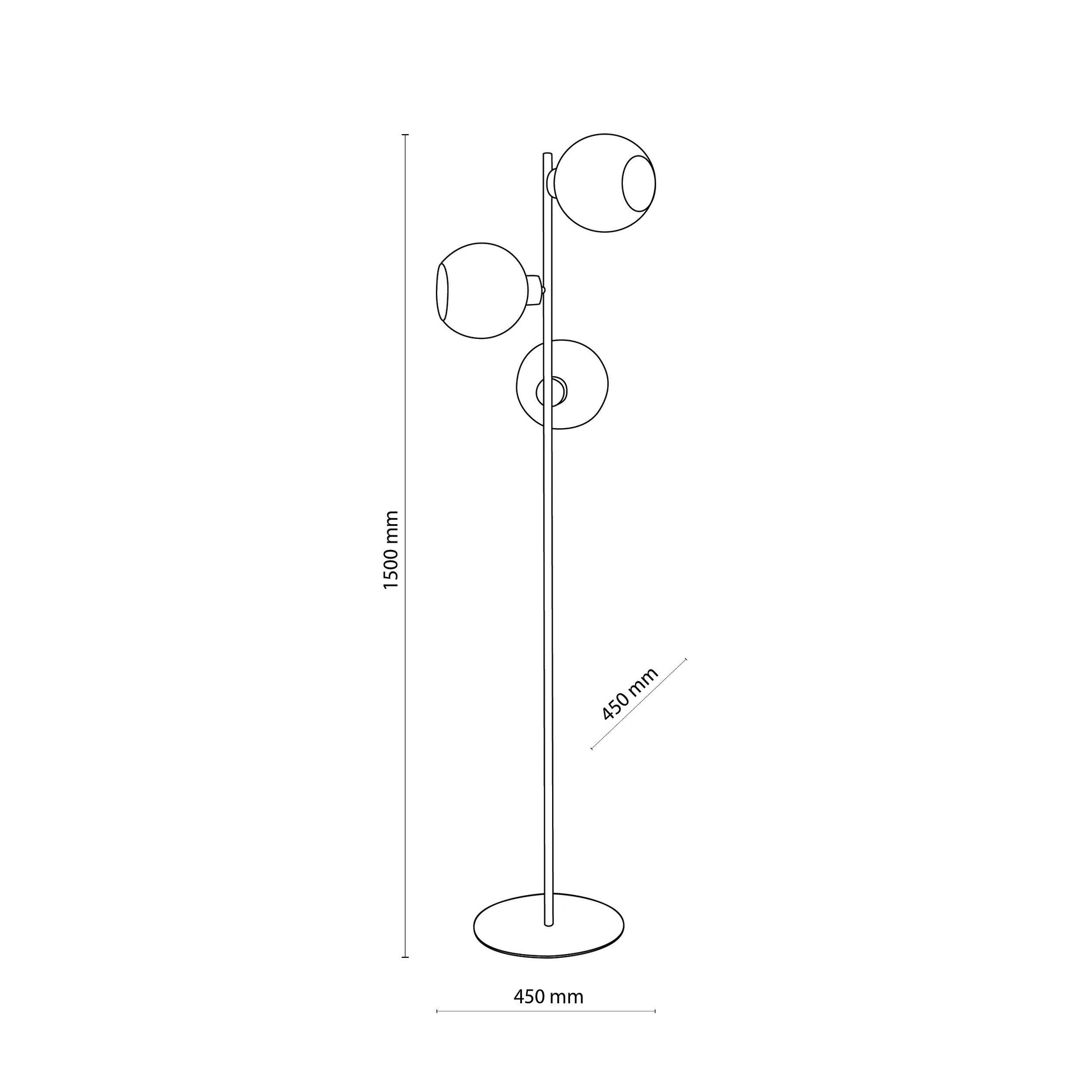 CUBUS Graphite Scandinavian Floor Lamp for Living Room, Bedroom & Office – Modern Minimalist Lighting (Clearance) - AURABAGS SHOP