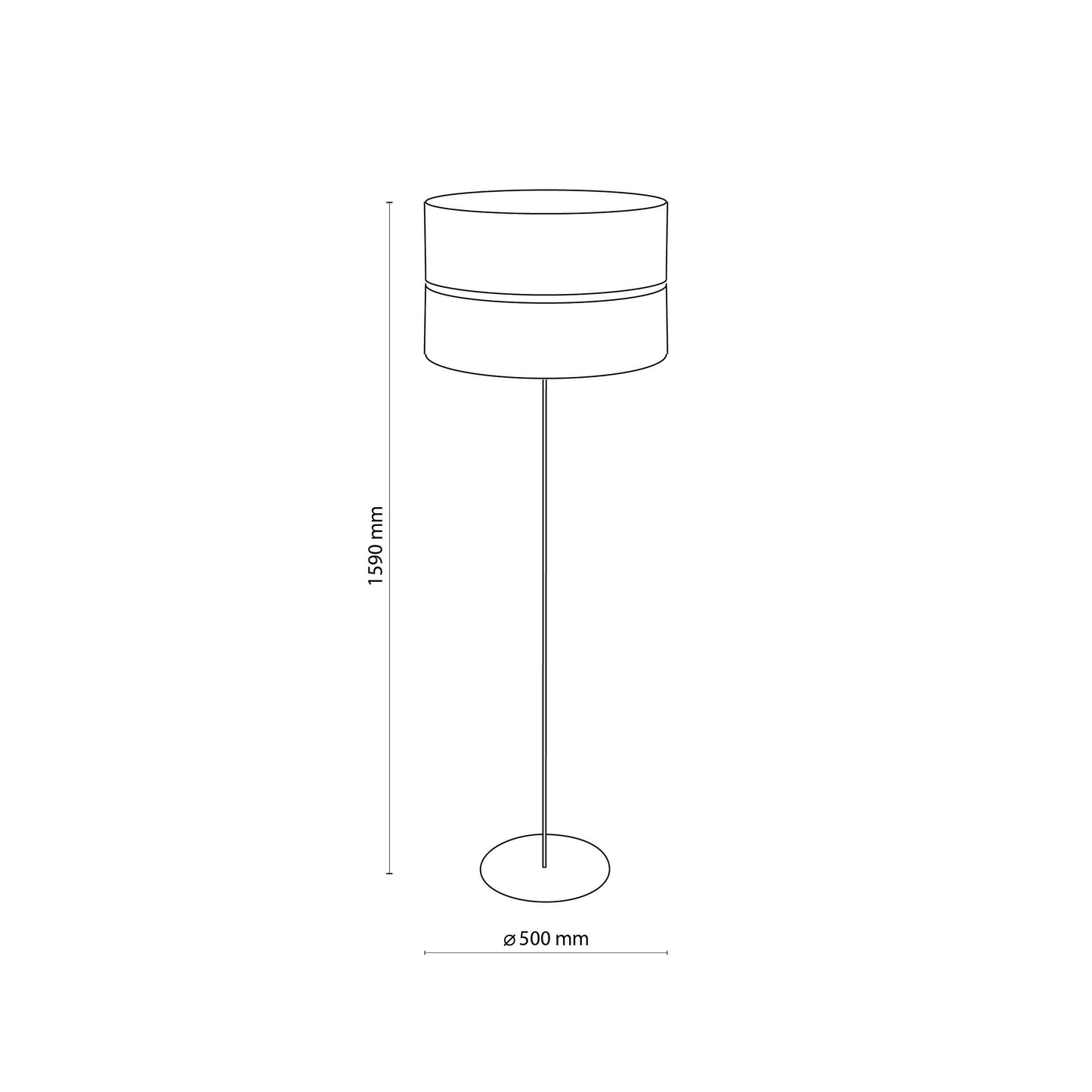 HILTON Black Gold Floor Lamp - AURABAGS SHOP