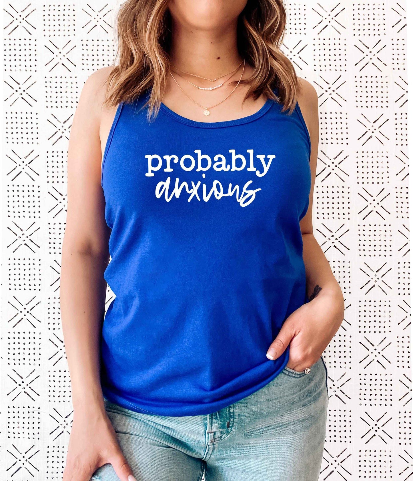 Probably Anxious Racerback Tank Top