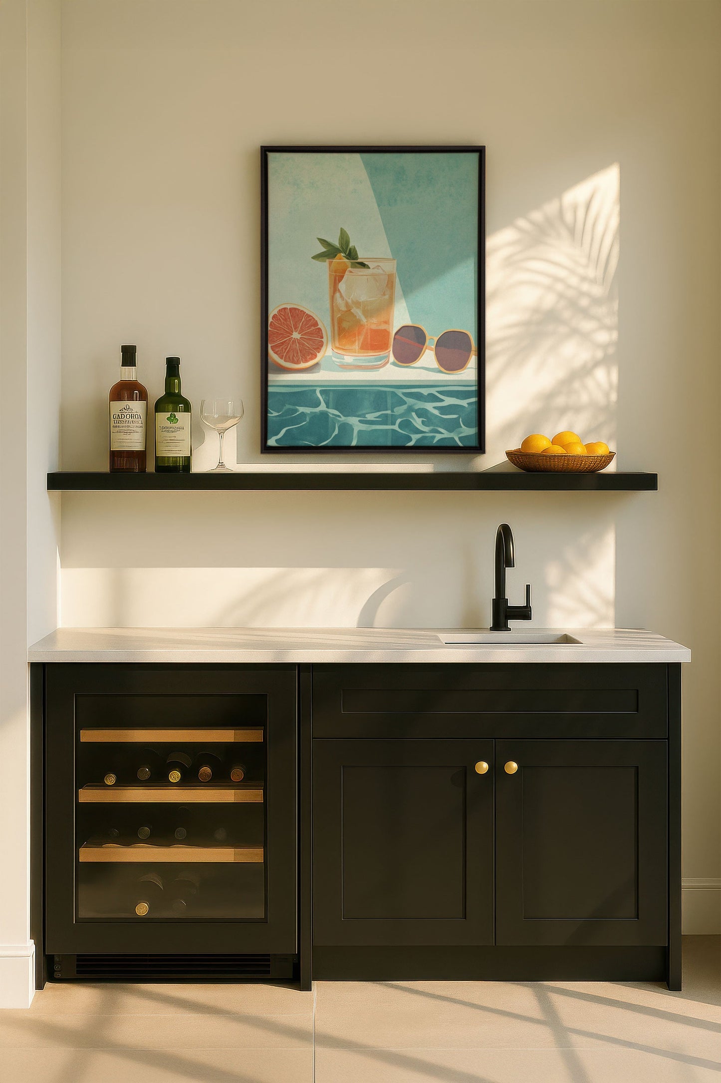 APÉRO D'ÉTÉ, Oeuvre sur toile étirée