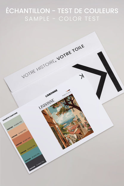 Lisbonne, Oeuvre sur toile étirée