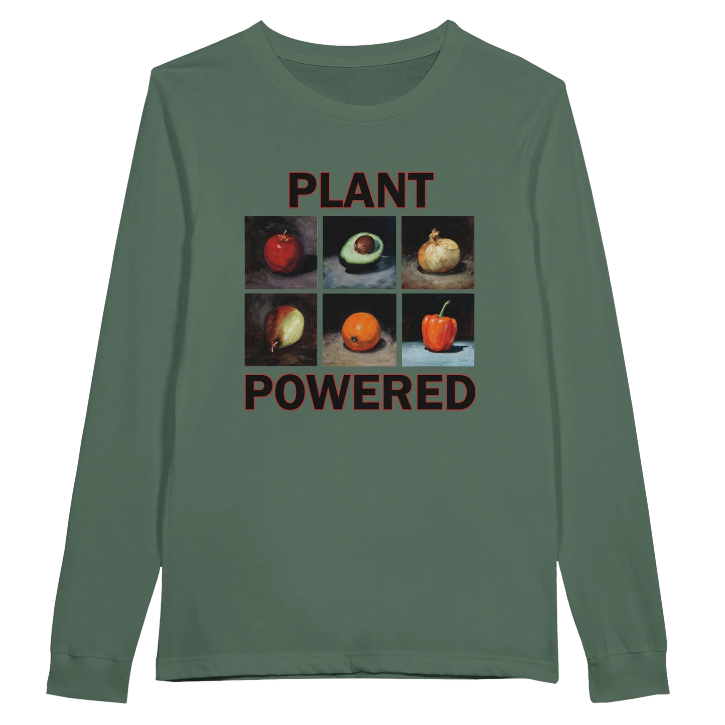 Plant Powered Long Sleeve T-Shirt – Comfortable Cotton Tee