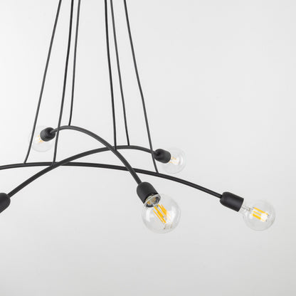 HELIX Black Minimalist Pendant Light 6  (Clearance) - AURABAGS SHOP