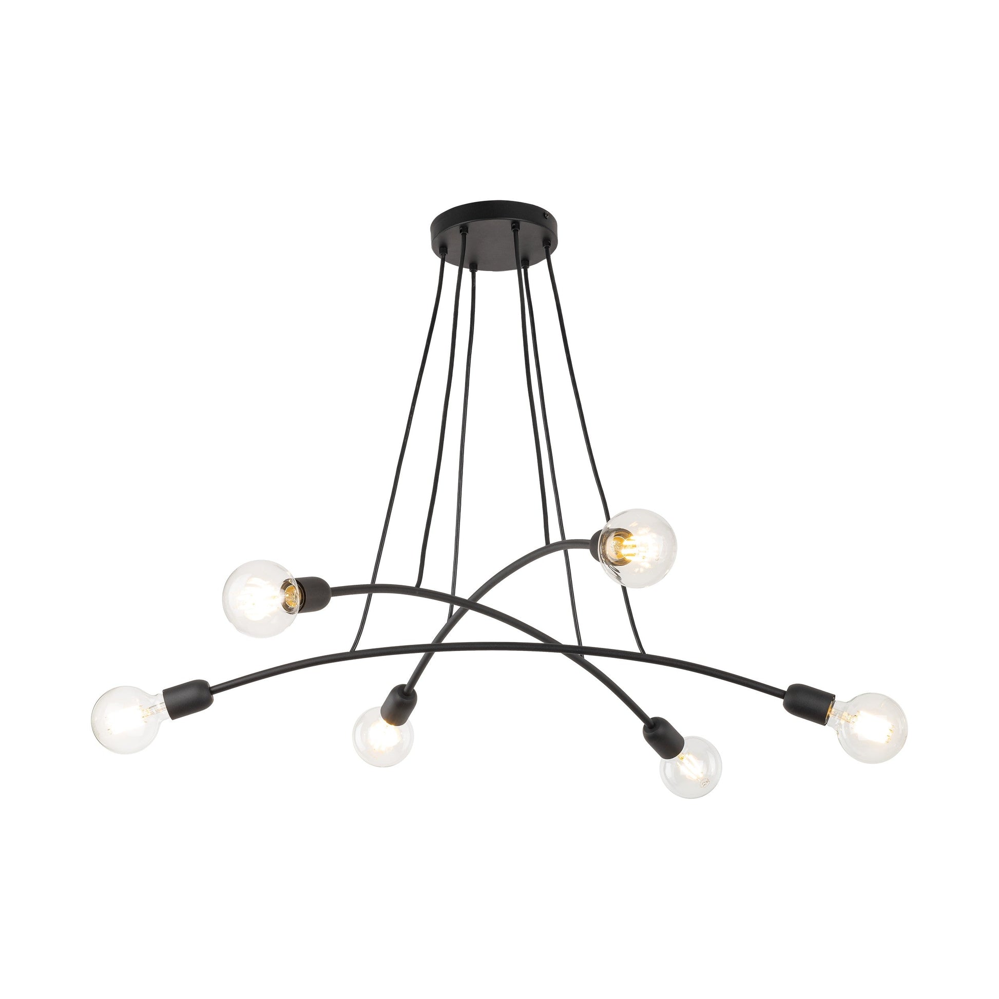 HELIX Black Minimalist Pendant Light 6  (Clearance) - AURABAGS SHOP