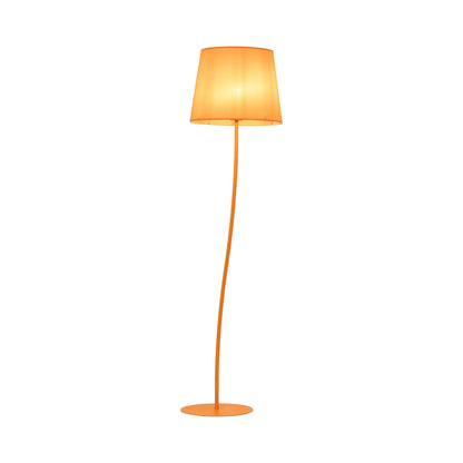 NICOLA Orange Mid-Century Modern Floor Lamp for Living Room, Bedroom & Office – Retro Minimalist Lighting - AURABAGS SHOP