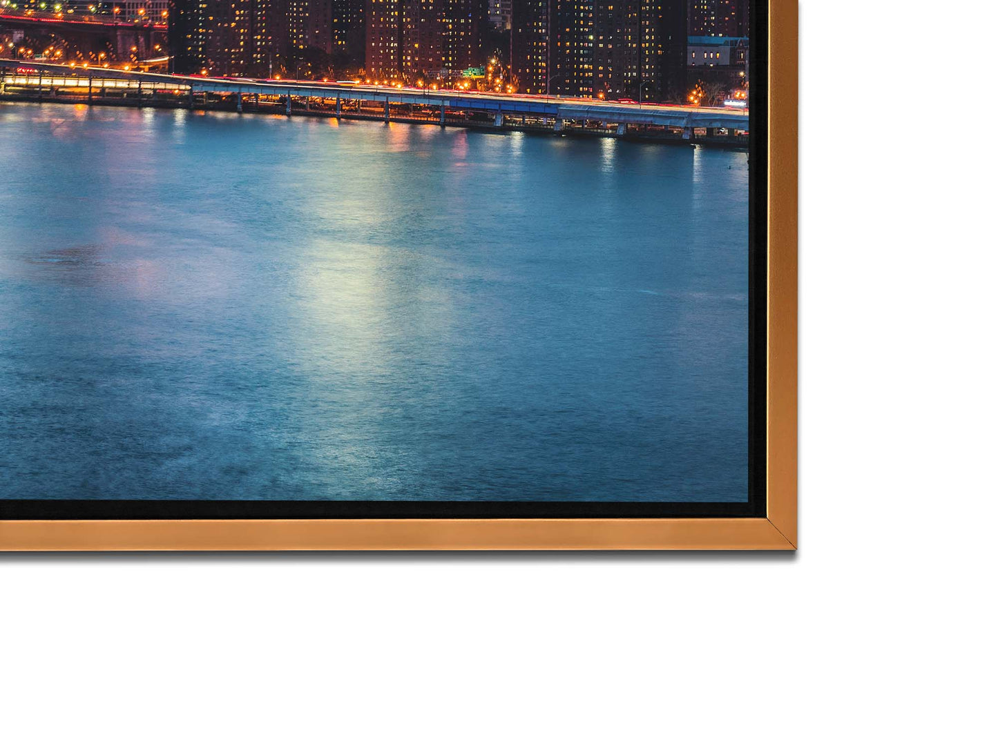 Cities Skylines-NYC Sunset Bridge-Wall Art