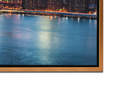 Cities Skylines-NYC Sunset Bridge-Wall Art