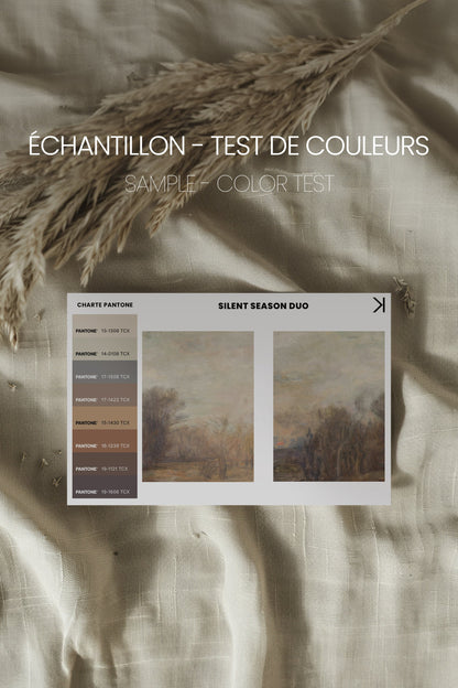 SILENT SEASON DUO (2 Oeuvres sur toile étirée)