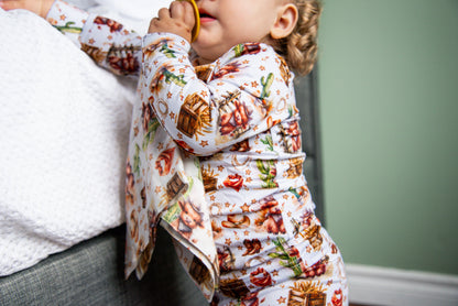Pyjama vache highland cow-boy western