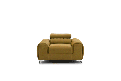 Laurence Modern Accent Chair - Mustard
