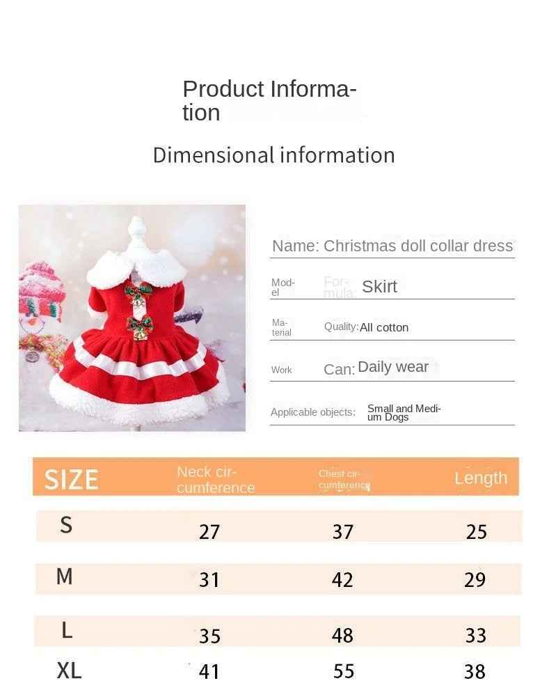 Nicholas Noel Holiday Dog Dress | Christmas Occasion Outfit