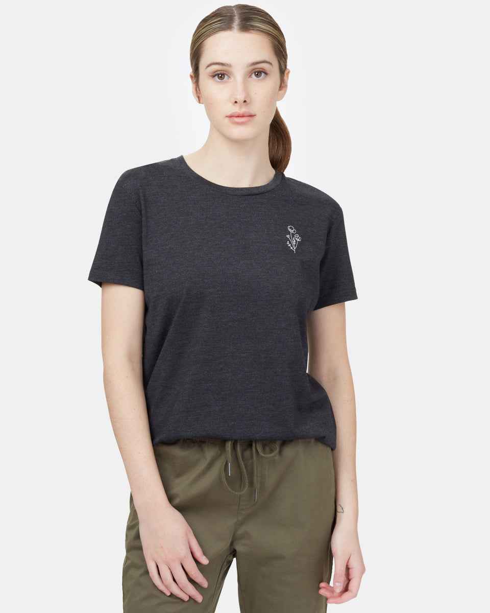 Wildflower Embroidery T-Shirt