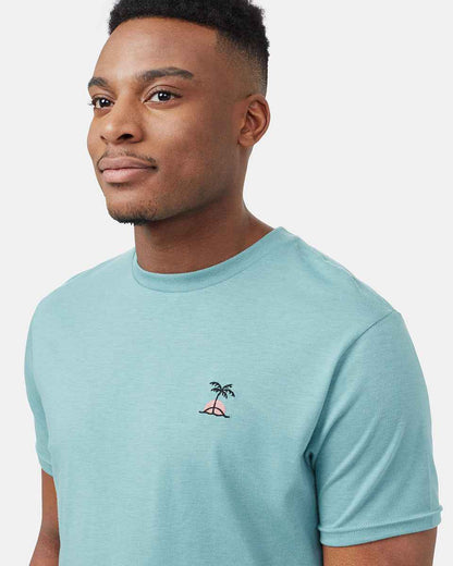 Palm Sunset Embroidery T-Shirt