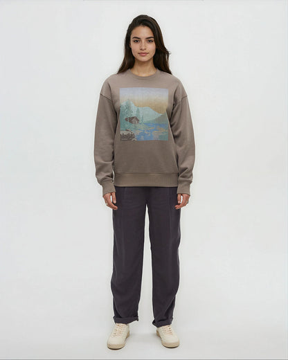 Washed Lakeshore Relaxed Crew