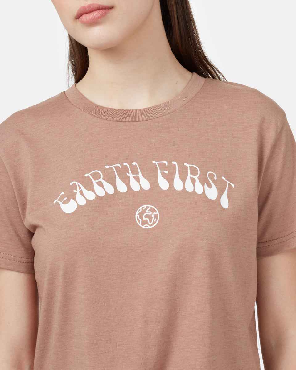 Earth First Cropped T-Shirt