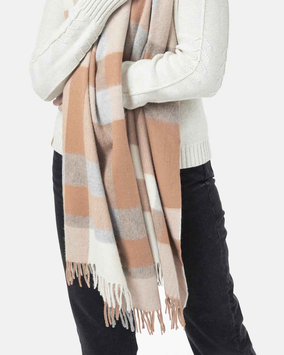 RWS Wool Woven Plaid Scarf