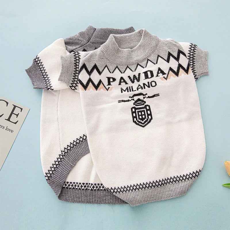 Pawda Dog Sweater - Luxury Knit Outfit for Dogs