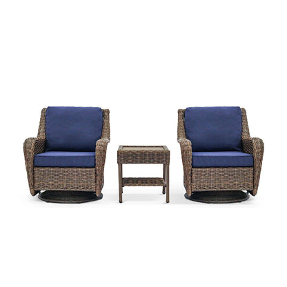Cambridge Swivel Chair Bistro Set - AURABAGS SHOP