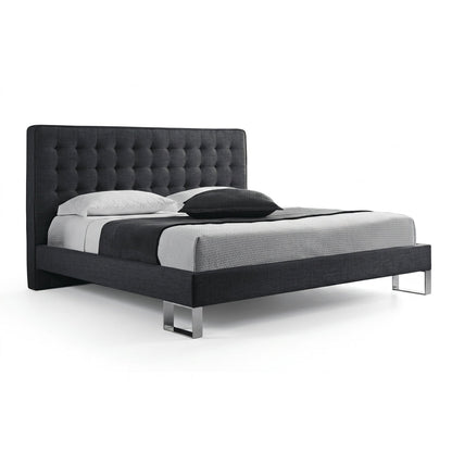 Edmonton Contemporary Graphite Tufted Bed