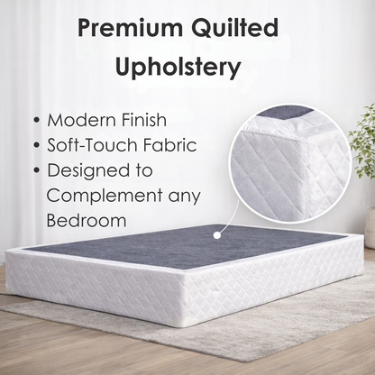 UltraFlex® PARADISE Mattress and BoxSpring Set - Natural Heavy Duty Foam Blend, Low Motion Transfer, Comfort+ Quilting, Orthopedic Cool Gel, and Spinal Posture Support Eco-Friendly Mattress (Made in Canada)