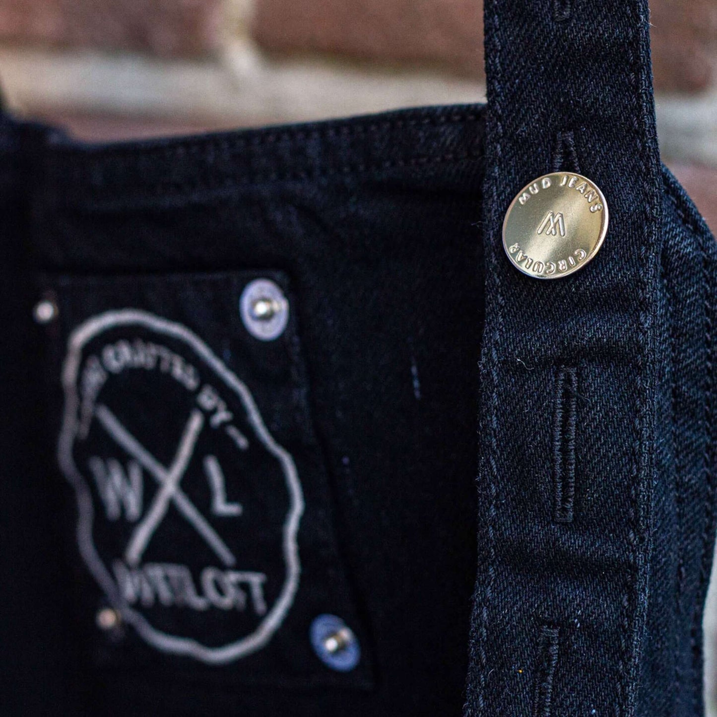 WITLOFT  - Apron Denim Short - Black