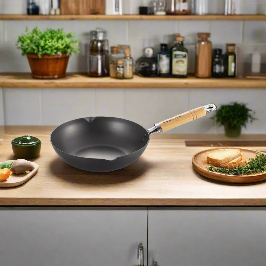 Yoshikawa Cook-Pal Ren Japanische Fritteuse 28cm Karbonstahl | Japan