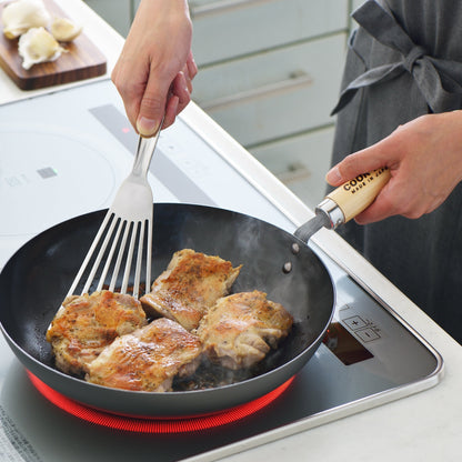 Yoshikawa Cook-Pal Ren Japanische Fritteuse 28cm Karbonstahl | Japan
