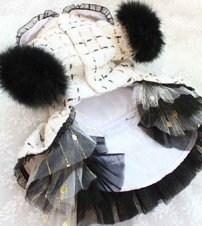Coco Chewnel Tweed Coat Dress – Dog Coat Dress