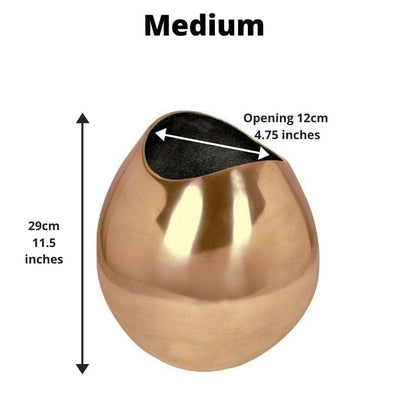 Fina - Brass Floor Planter (Multiple Sizes)