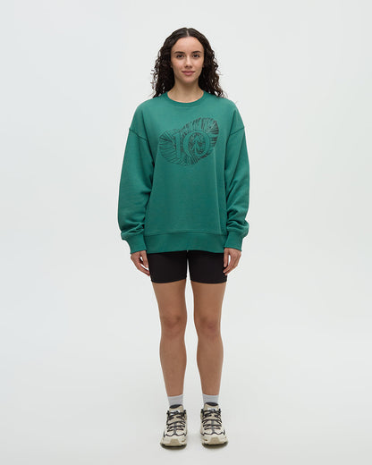 Amazon Greenery Relaxed Logo Crew
