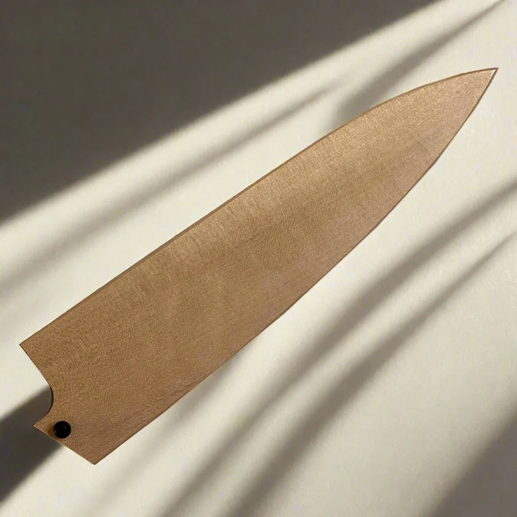 Ginza Steel Magnolie Holz Saya für 200mm Gyuto/Santoku Messer