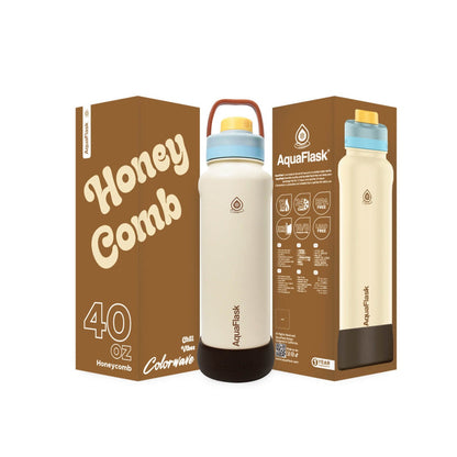 AquaFlask Colorwave 40oz Becher – Doppelwandiger Edelstahl, hält Getränke heiß und & kalt, auslaufsicher