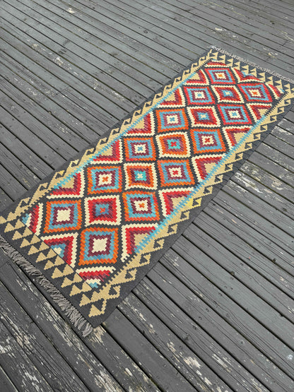 Afghan Maimana Kilim Runner | 2' 7" x 6' 8"