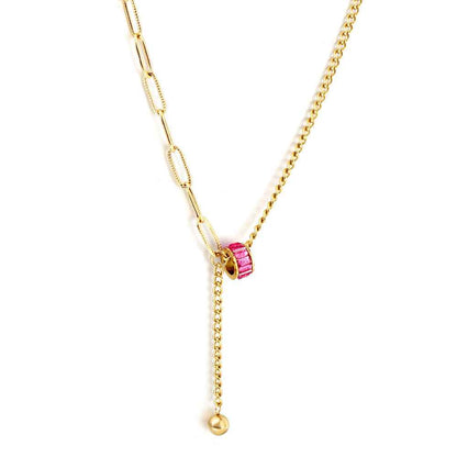 Ruby Sphere Cutout Pendant