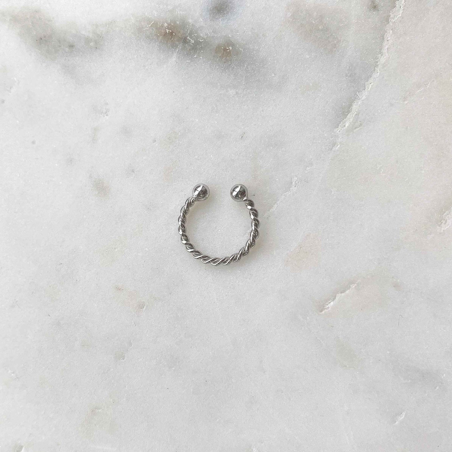 Ear Cuff Torsadé - Argent