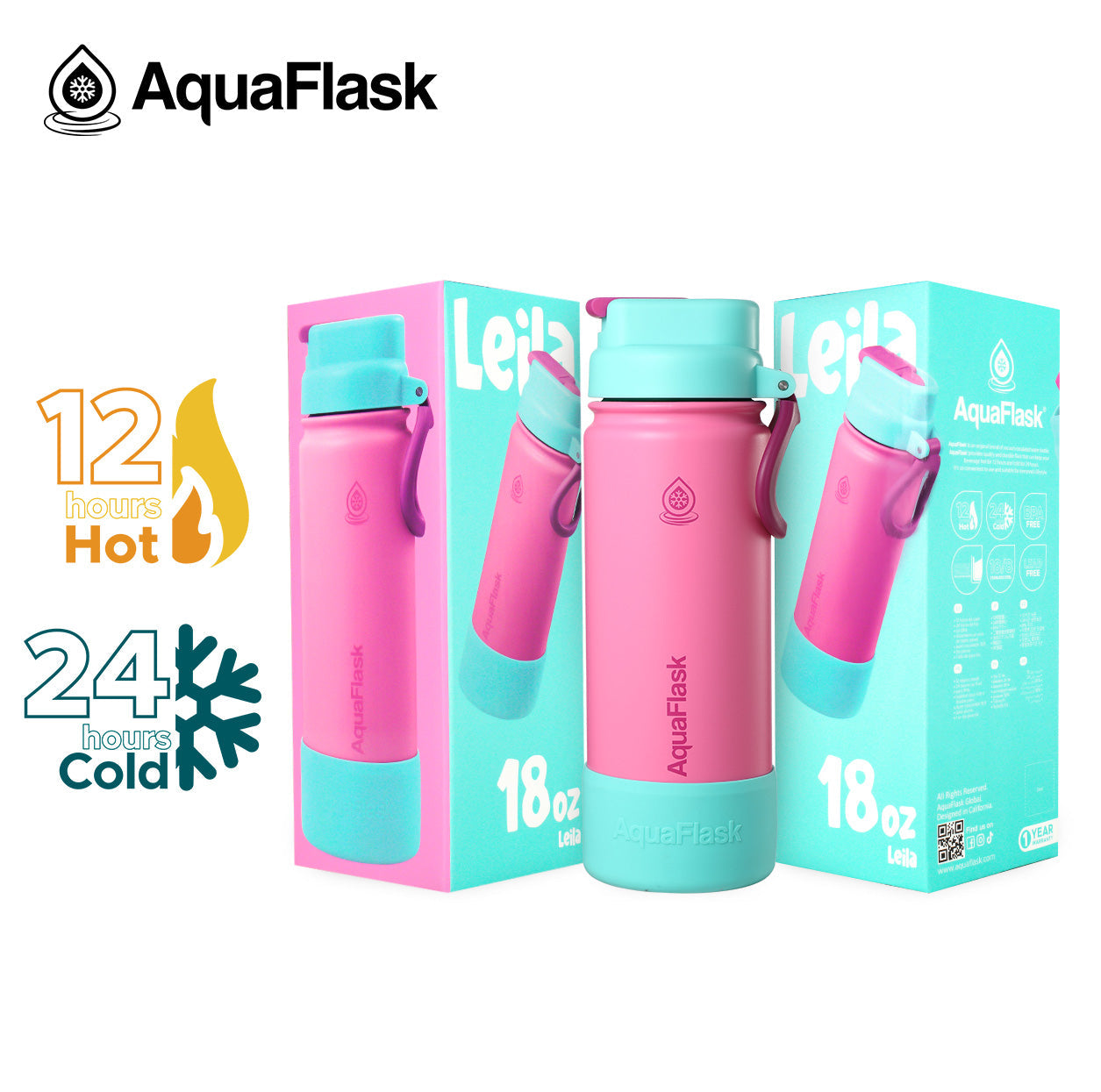 AquaFlask キッズフリップシップ 532mL (18oz) ウォーターボトル