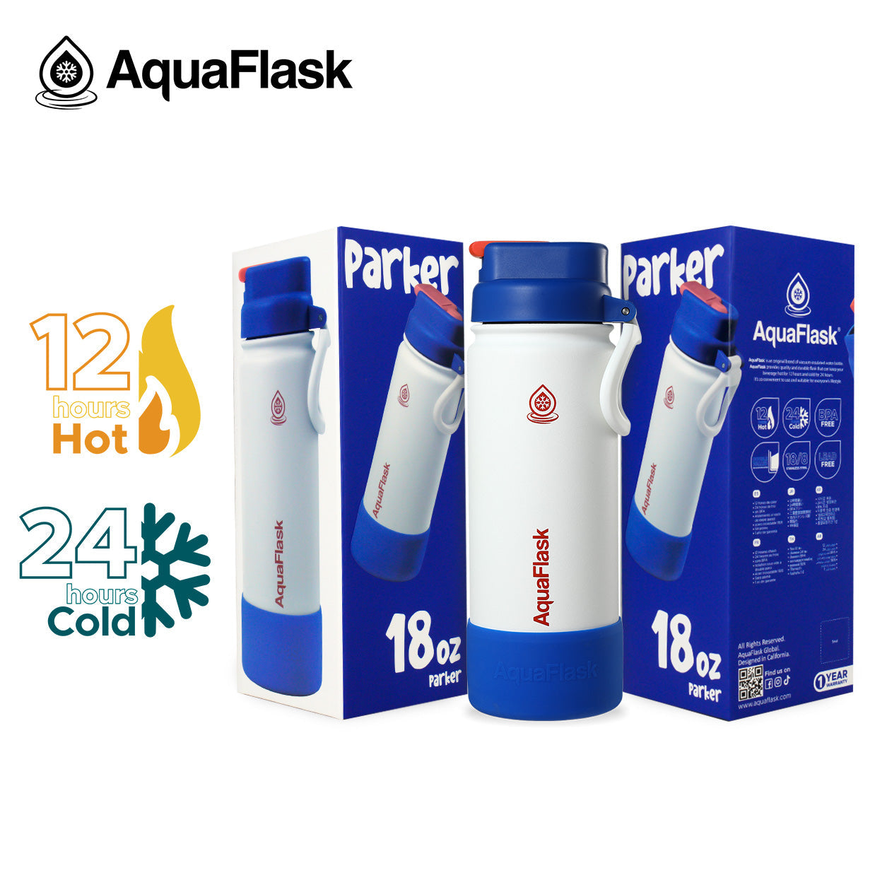 AquaFlask キッズフリップシップ 532mL (18oz) ウォーターボトル