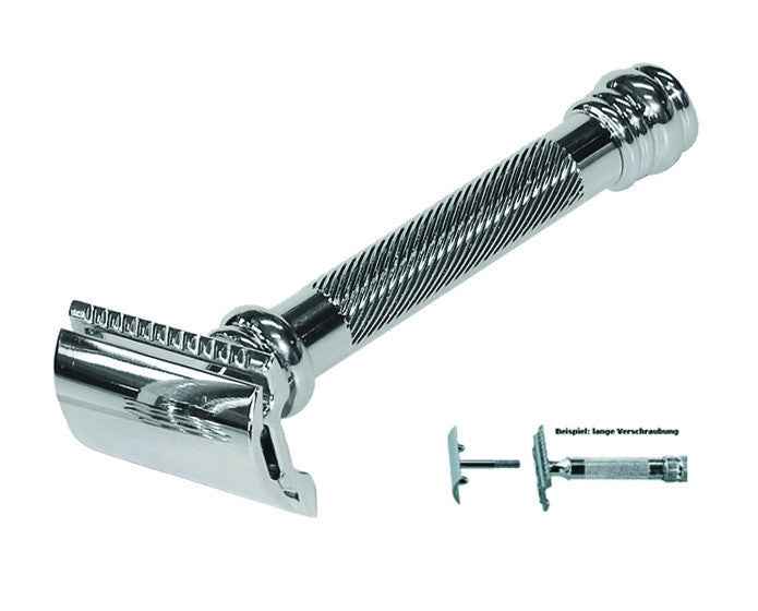 Merkur 38C  Double Edge Safety Razor: Barber Pole