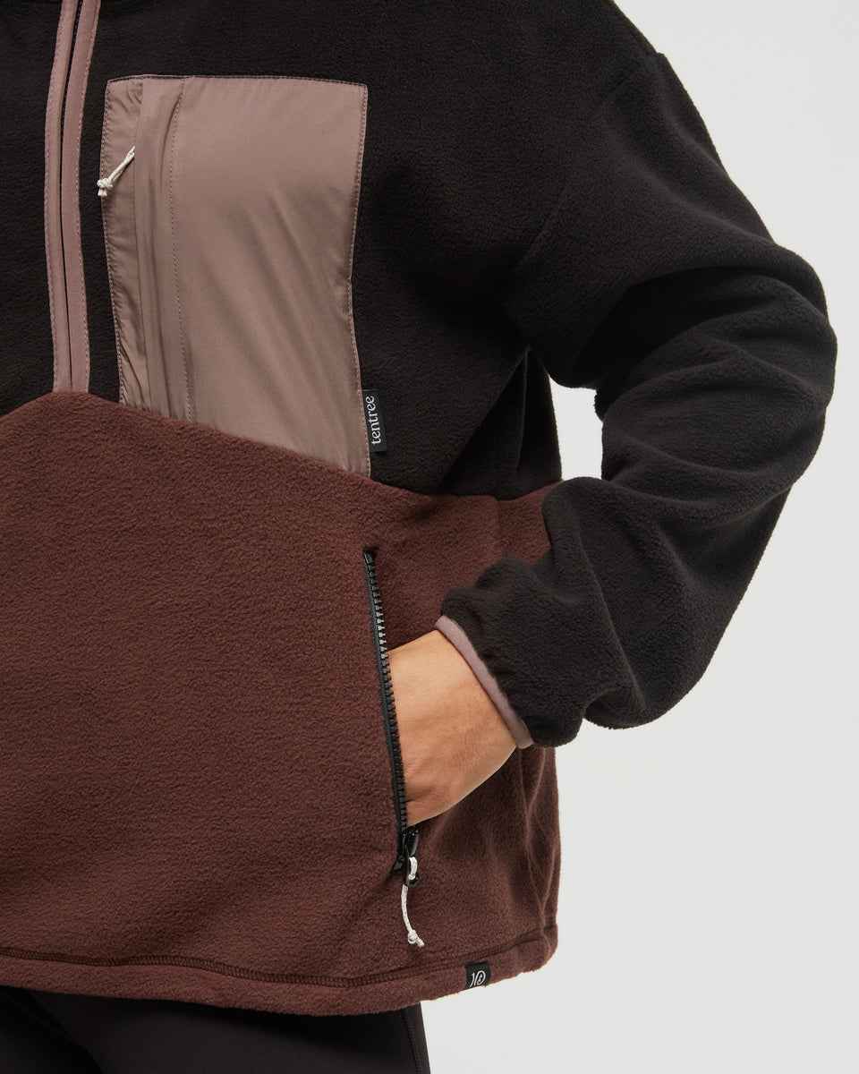 Recycled MicroFleece Contrast 1/4 Zip