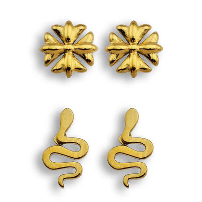FABAYO 2-Pair Stud Earrings Set
