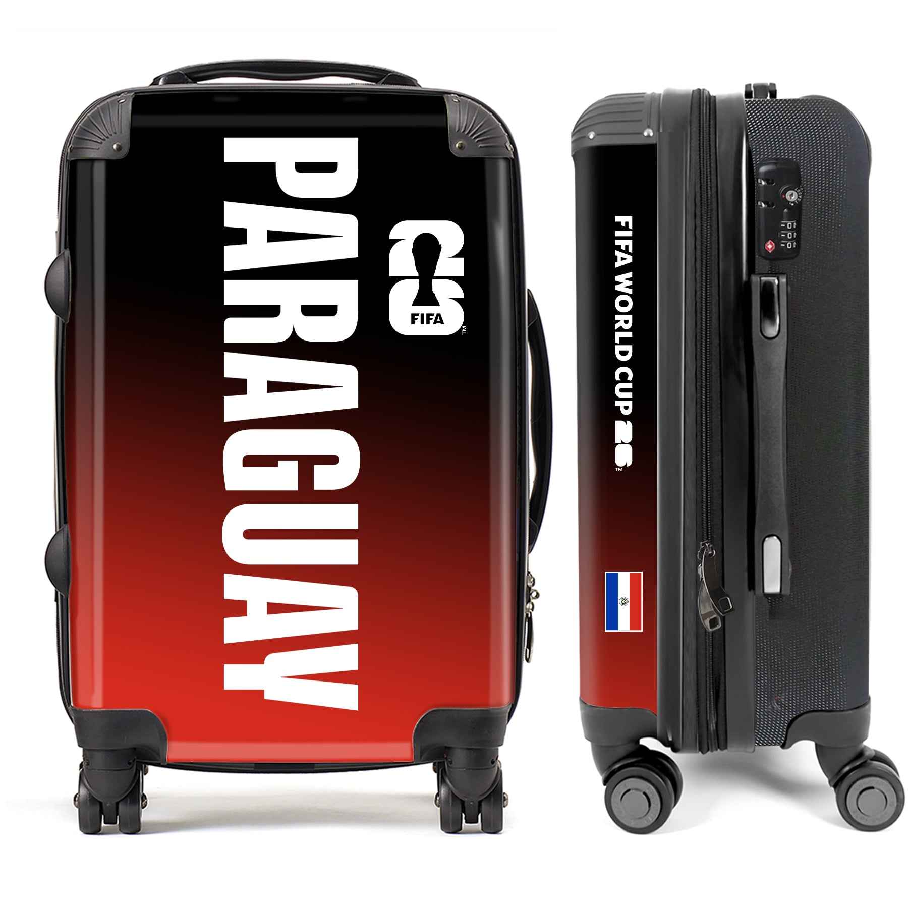 Paraguay FIFA World Cup 2026 Vertical Gradient Edition (Black/Red)