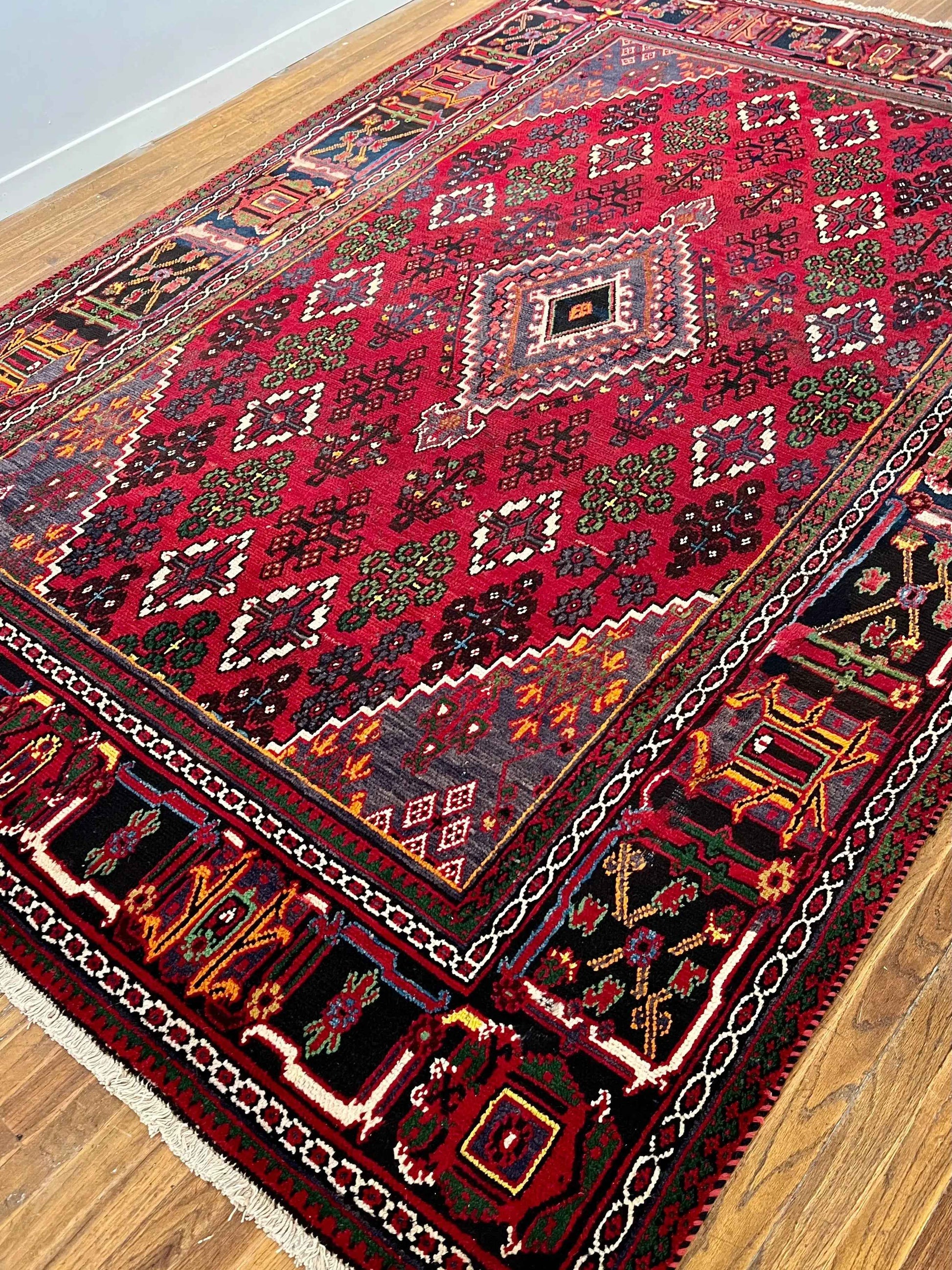Persian Joshaqan Rug | 10’ 4” x 7’ 1”
