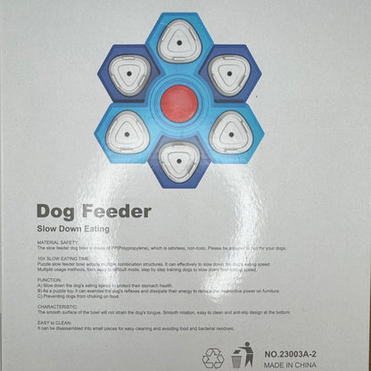 Dog Puzzle Feeder Toy | Honeycomb Design