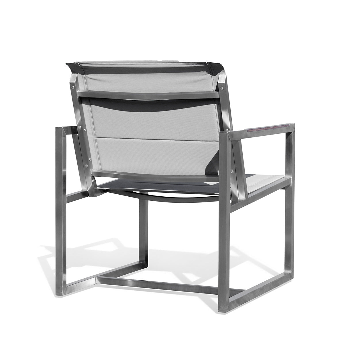 Pine Stainless Steel & Teak Outdoor Sling Chair - AURABAGS SHOP