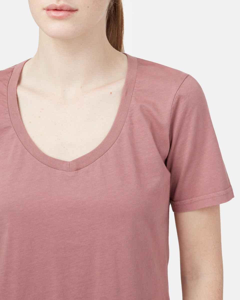 Natural Dye V-Neck T-Shirt