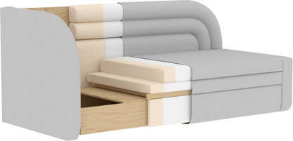 Fabillo Storage Sleeper Sofa - Dark Grey